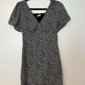 Abercrombie & Fitch Flutter Sleeve Smocked Mini Dress